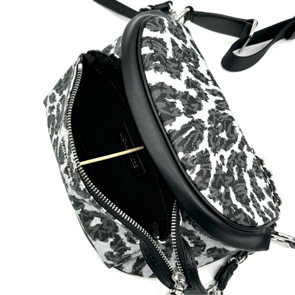 Michael Kors Medium Slater Sling Pack Chain Messenger Crossbody Bag Black Multi - Picture 8 of 11